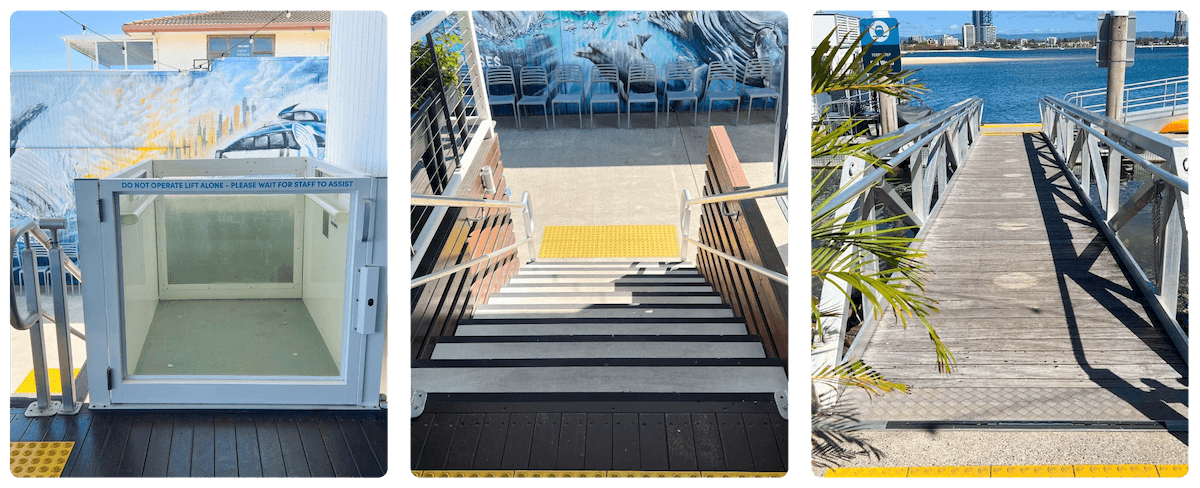 Access to wharf