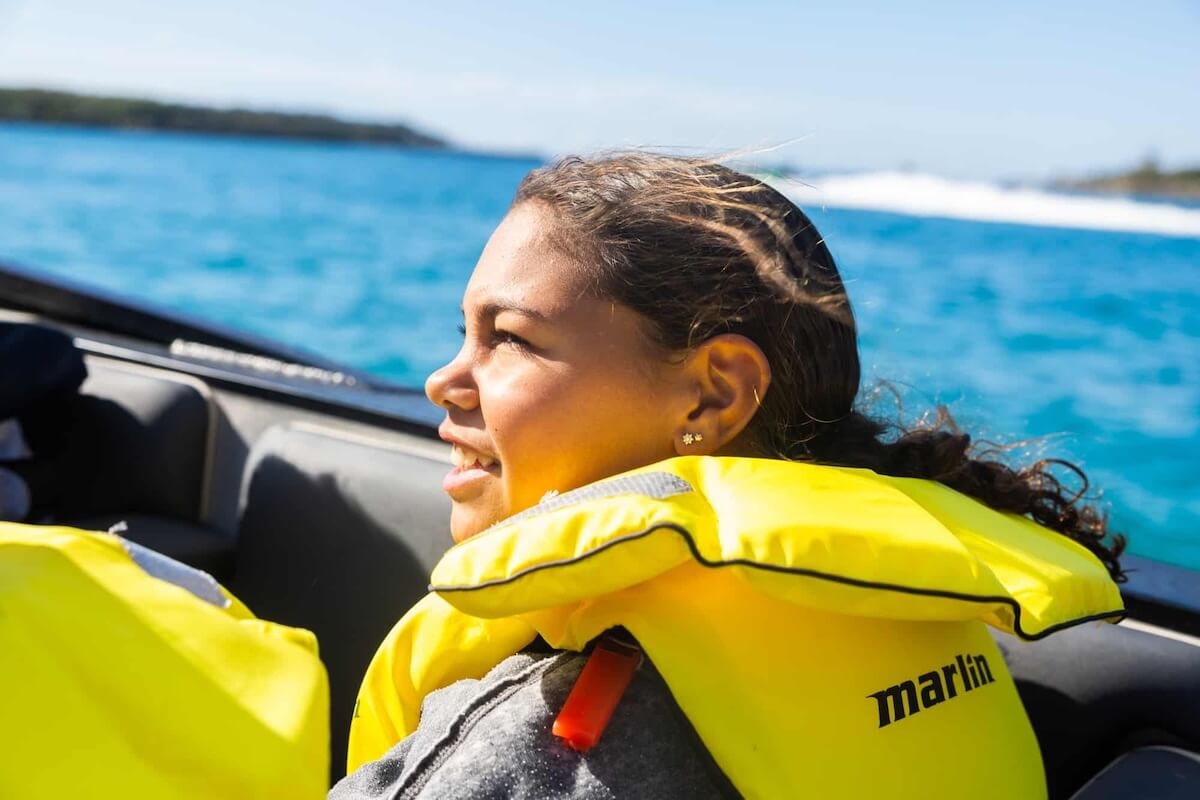 Arro Jet Passenger with life jacket