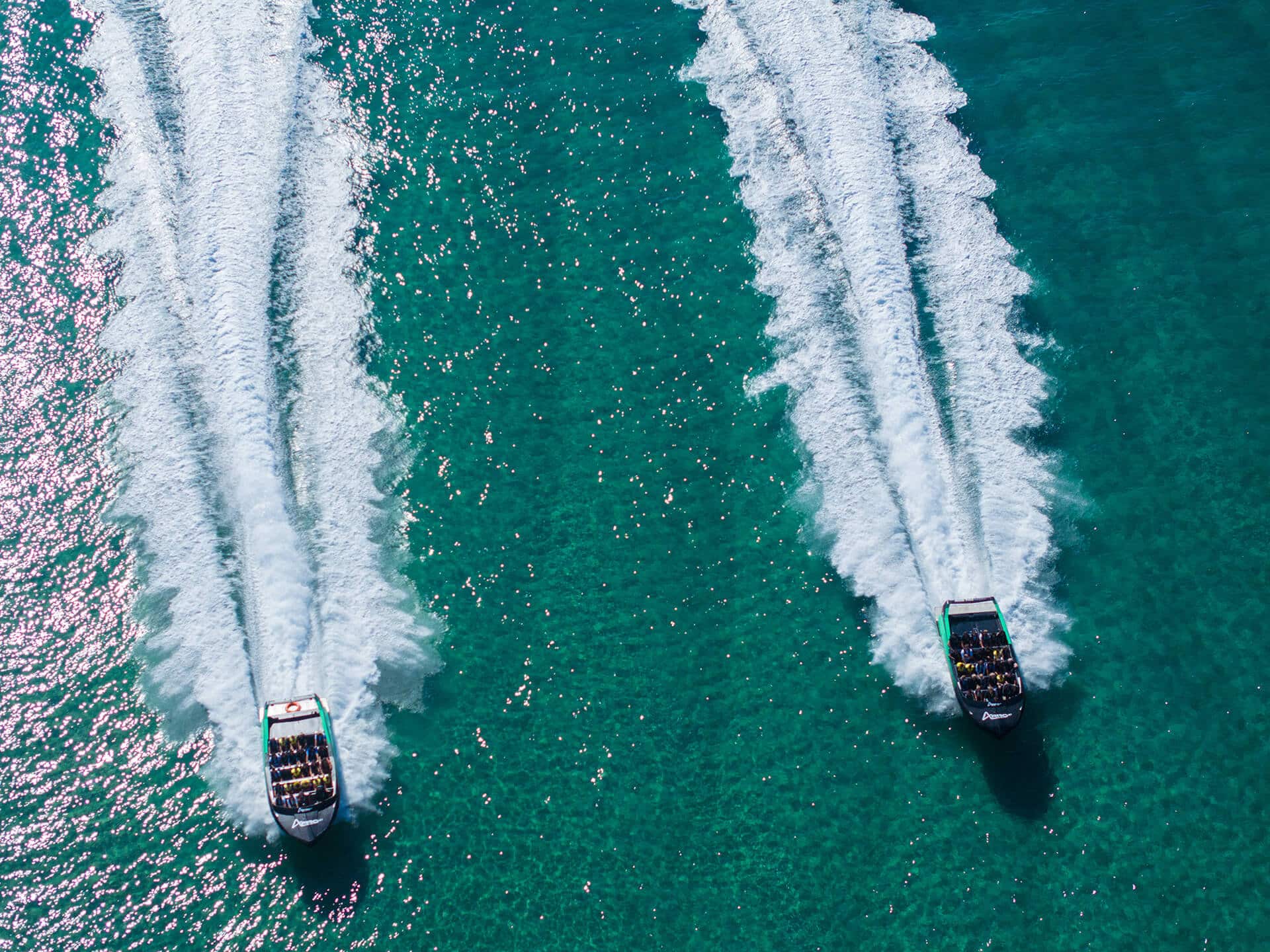 Two ArroJet Boats on the water